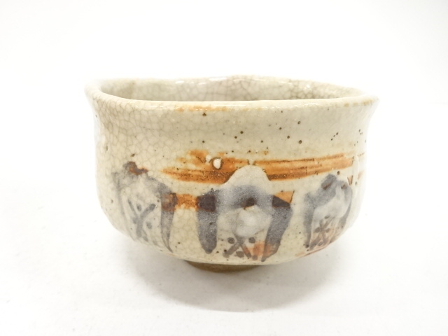 JAPANESE TEA CEREMONY / SHINO TEA CHAWAN / ARTISAN WORK